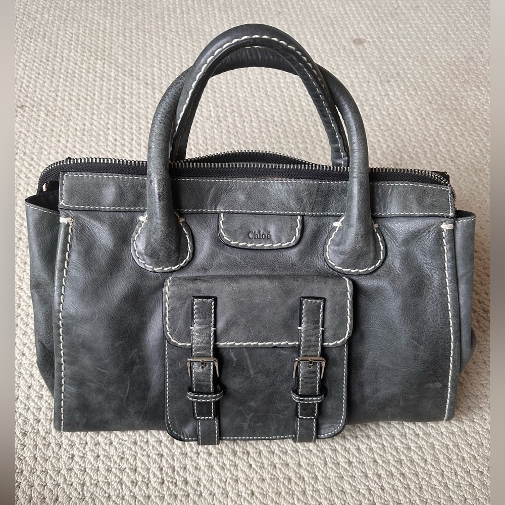 Chloe Edith bag in rare grey blue color